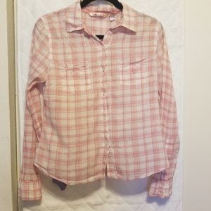 EUC Girl Krazy Shimmery Blouse L junior's